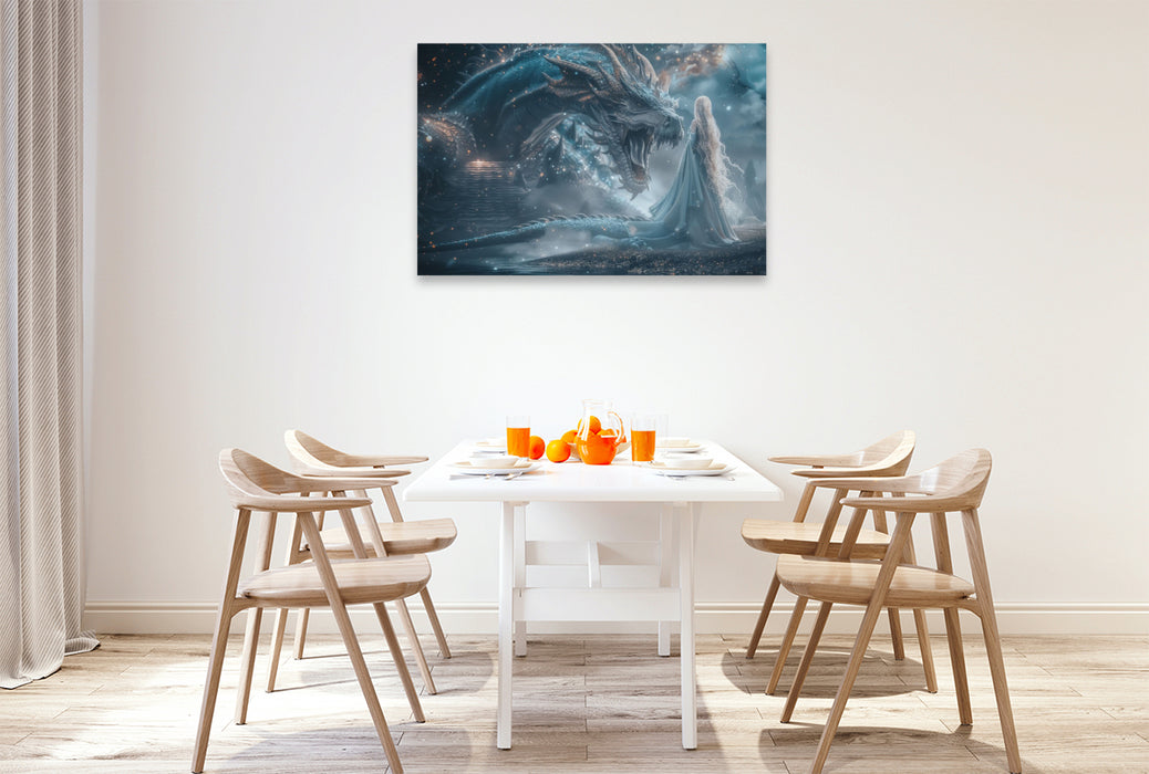 Premium Textil-Leinwand Ein Motiv aus dem Kalender Drachenhüter