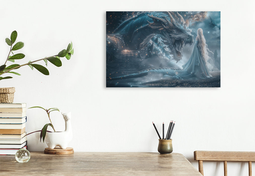 Premium Textil-Leinwand Ein Motiv aus dem Kalender Drachenhüter