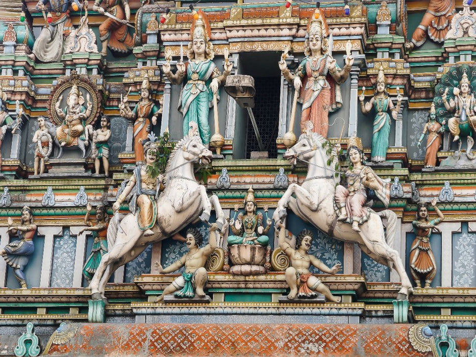 Hindu temple Sri Maha Mariamman Kuala LumpurMalaysia, Asien - CALVENDO Foto-Puzzle'