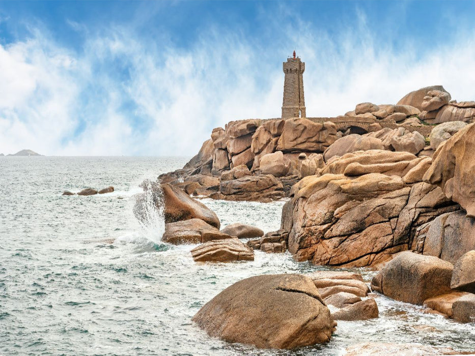 Phare de Ploummanac'h an der Côte de granit rose - CALVENDO Foto-Puzzle'