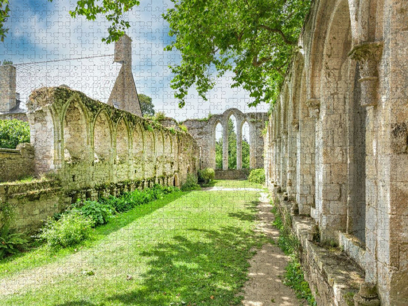 Abbaye Beauport in der Nähe von Paimpol - CALVENDO Foto-Puzzle'