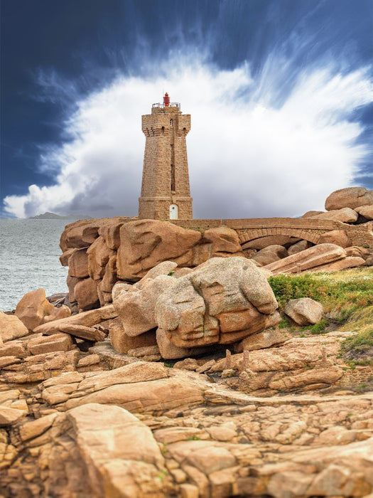 Phare de Ploumanac'h an der Rosa Granitküste - CALVENDO Foto-Puzzle'