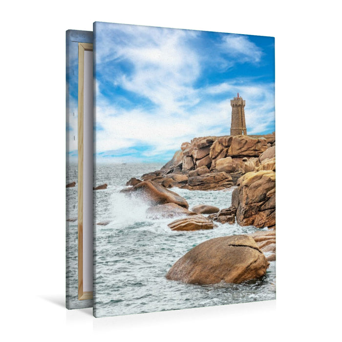 Premium Textil-Leinwand Phare de Ploumana'h