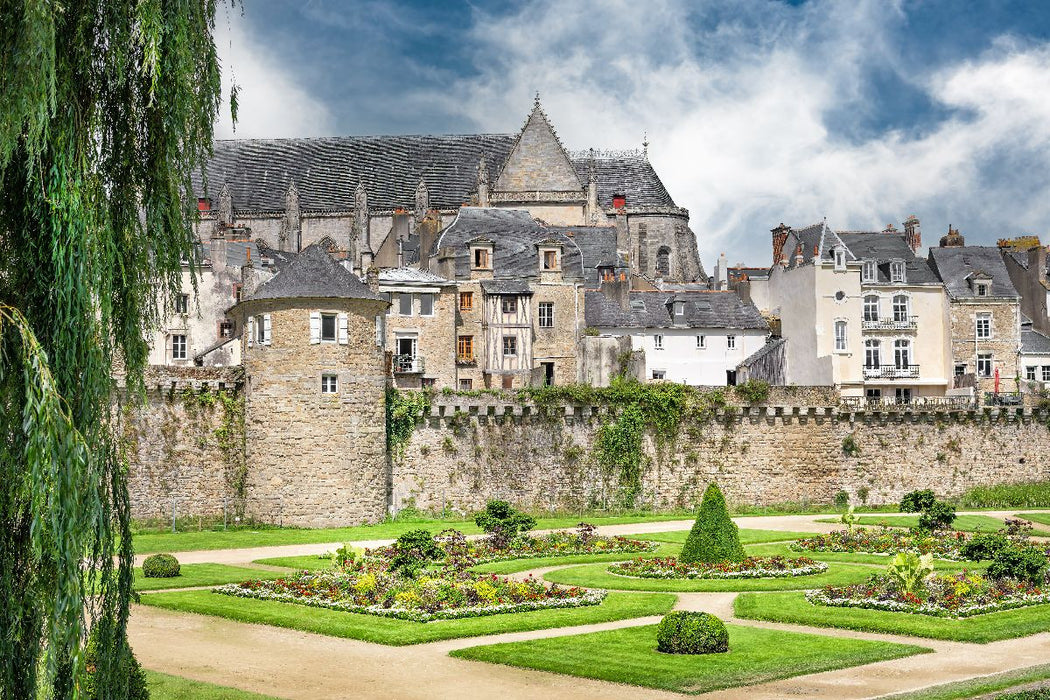 Premium Textil-Leinwand Remparts de la ville de Vannes