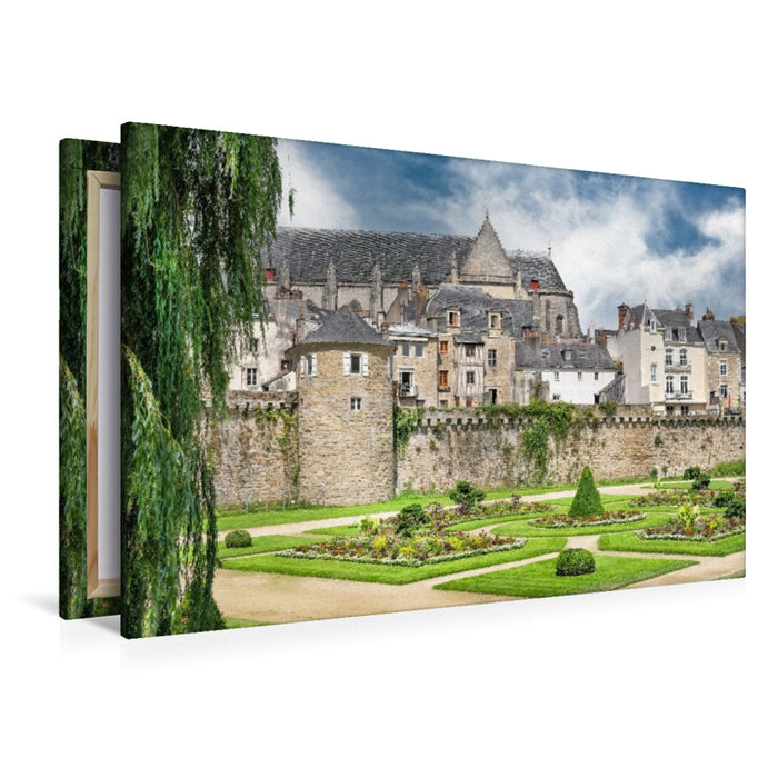 Premium Textil-Leinwand Remparts de la ville de Vannes