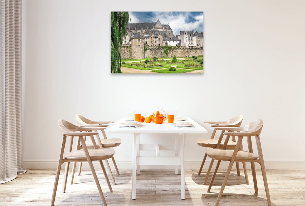 Premium Textil-Leinwand Remparts de la ville de Vannes