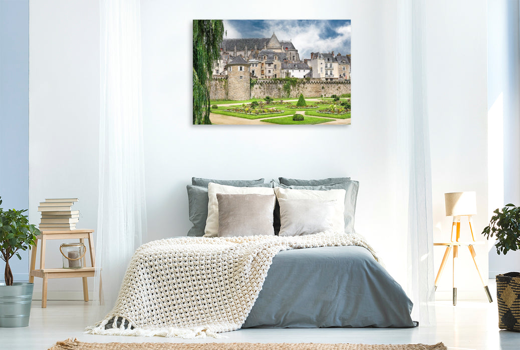 Premium Textil-Leinwand Remparts de la ville de Vannes