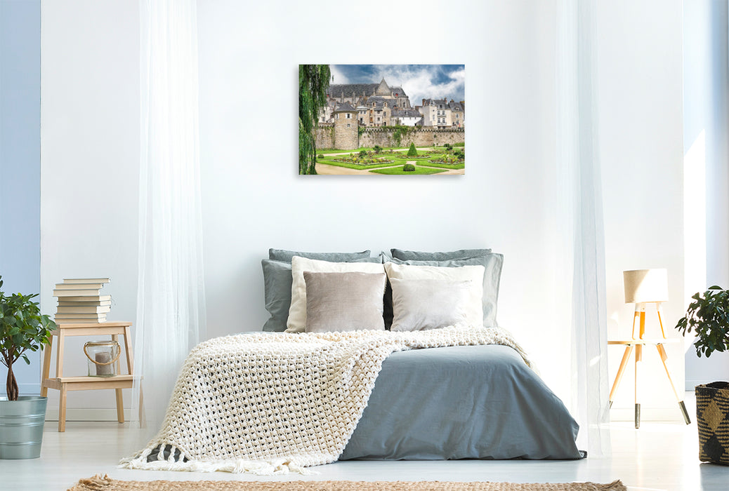 Premium Textil-Leinwand Remparts de la ville de Vannes