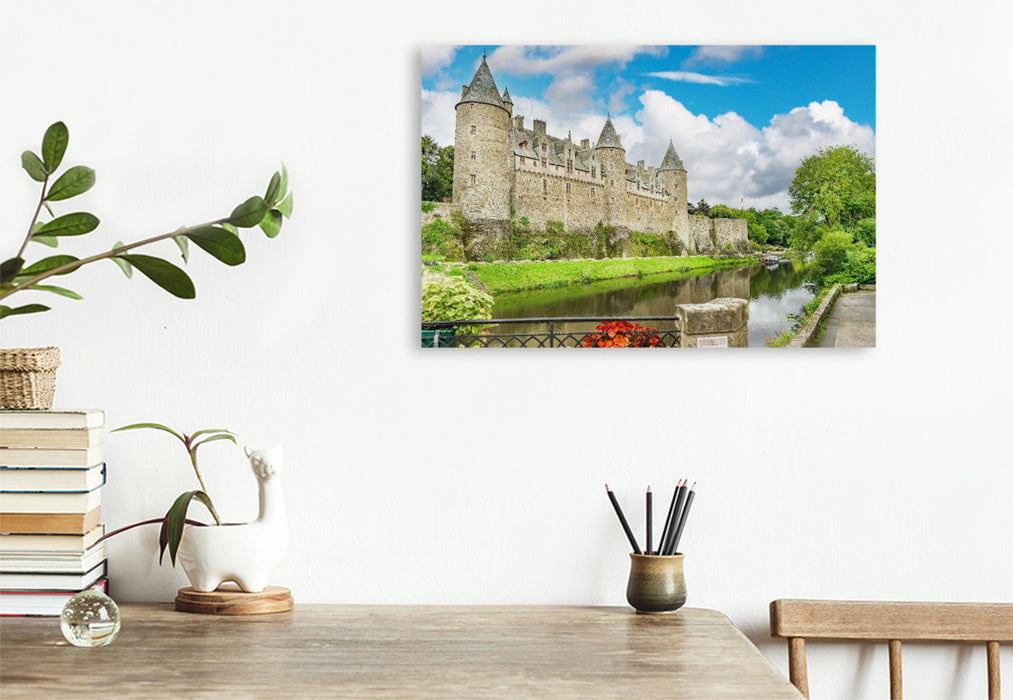Premium Textil-Leinwand Le Château de Josselin