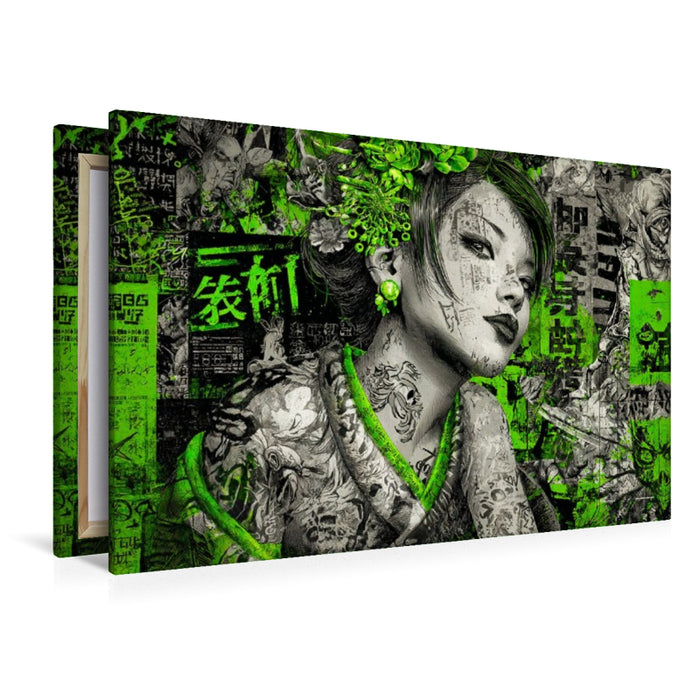 Premium Textil-Leinwand Street