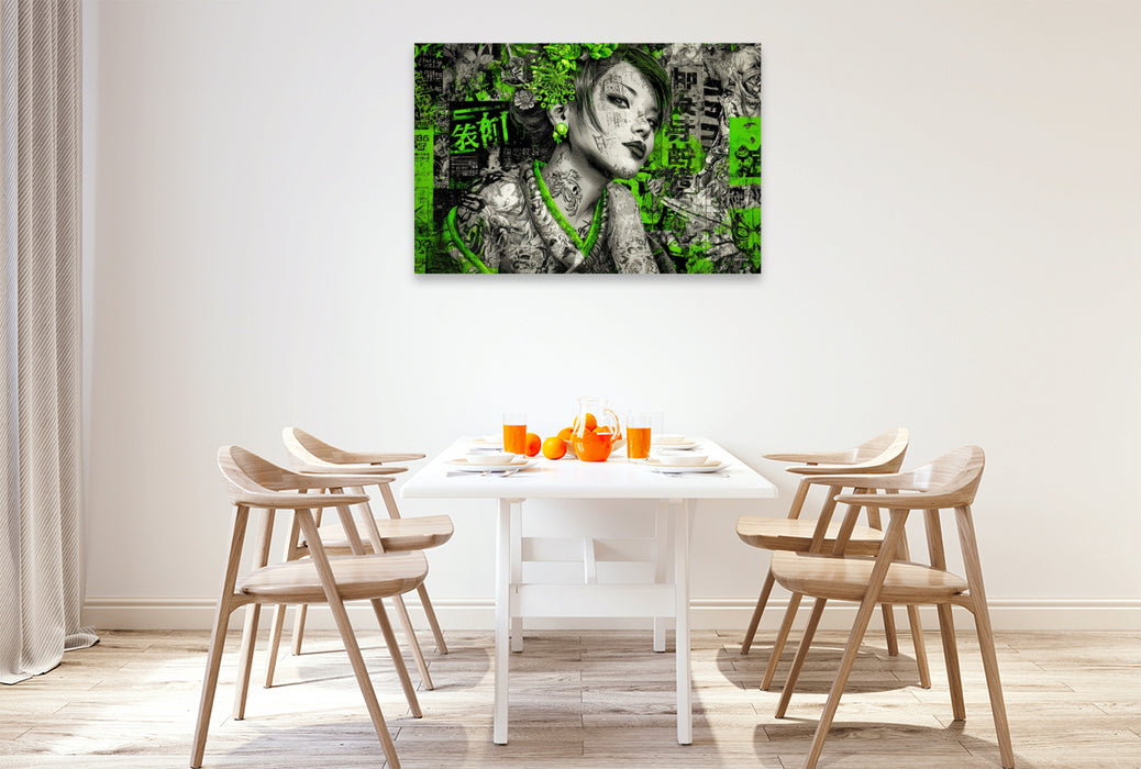 Premium Textil-Leinwand Street