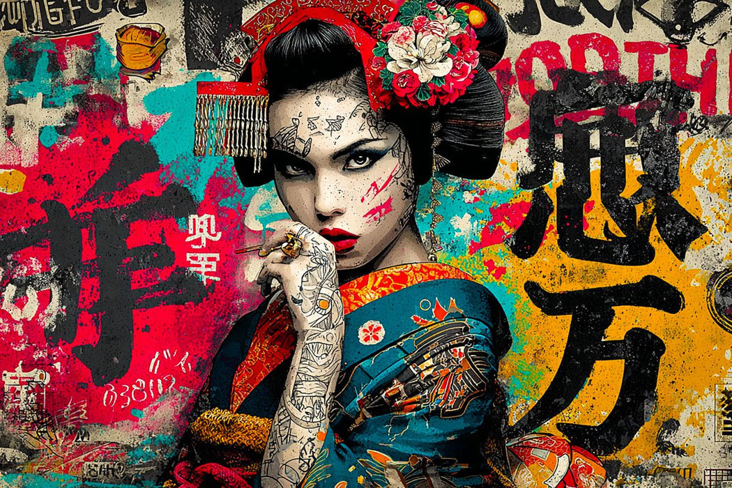 Premium Textil-Leinwand Chaos