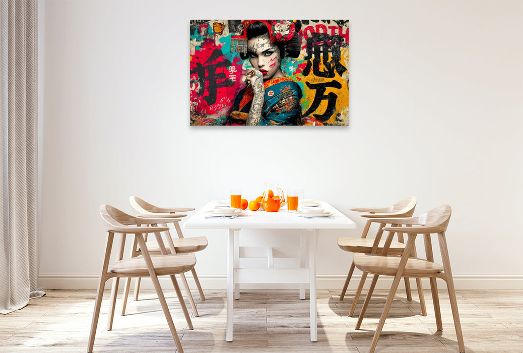 Premium Textil-Leinwand Chaos