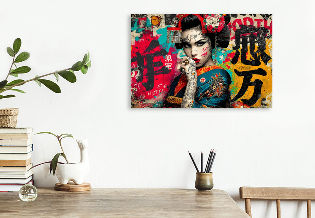 Premium Textil-Leinwand Chaos