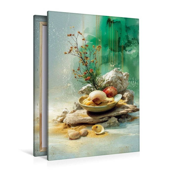 Premium Textil-Leinwand Ein Hauch von Küste