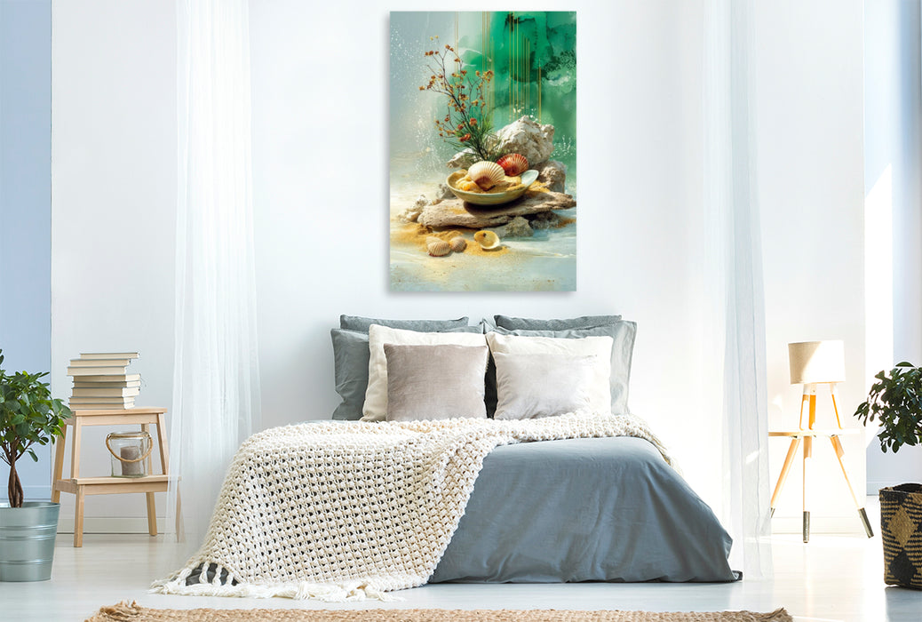 Premium Textil-Leinwand Ein Hauch von Küste