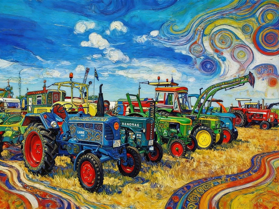 Treckerparade - CALVENDO Foto-Puzzle'