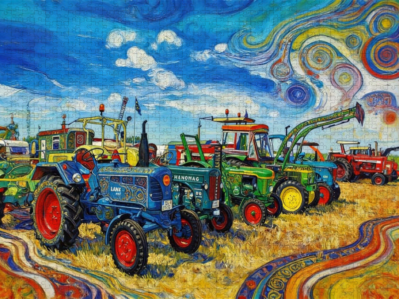 Treckerparade - CALVENDO Foto-Puzzle'