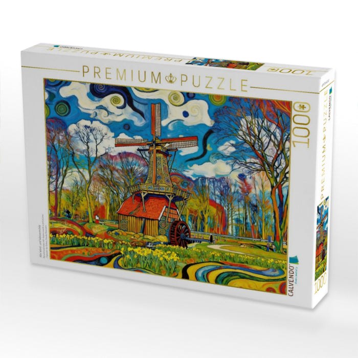 Alte Wind- und Wassermühle - CALVENDO Foto-Puzzle'