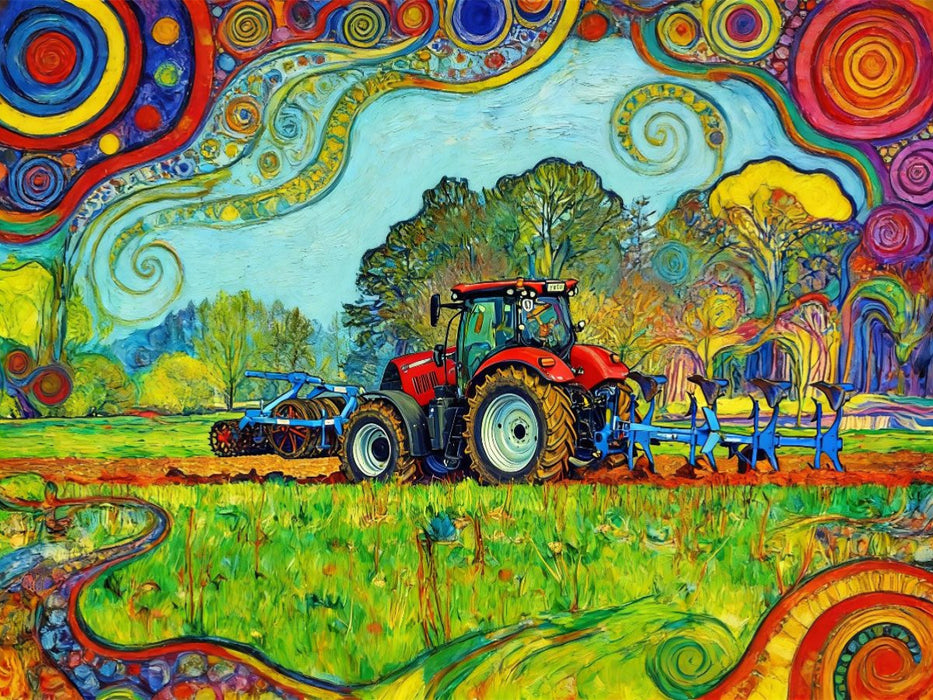 Feldarbeit im Frühjahr - CALVENDO Foto-Puzzle'
