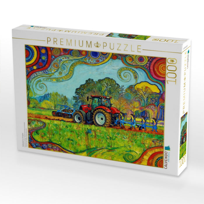 Feldarbeit im Frühjahr - CALVENDO Foto-Puzzle'