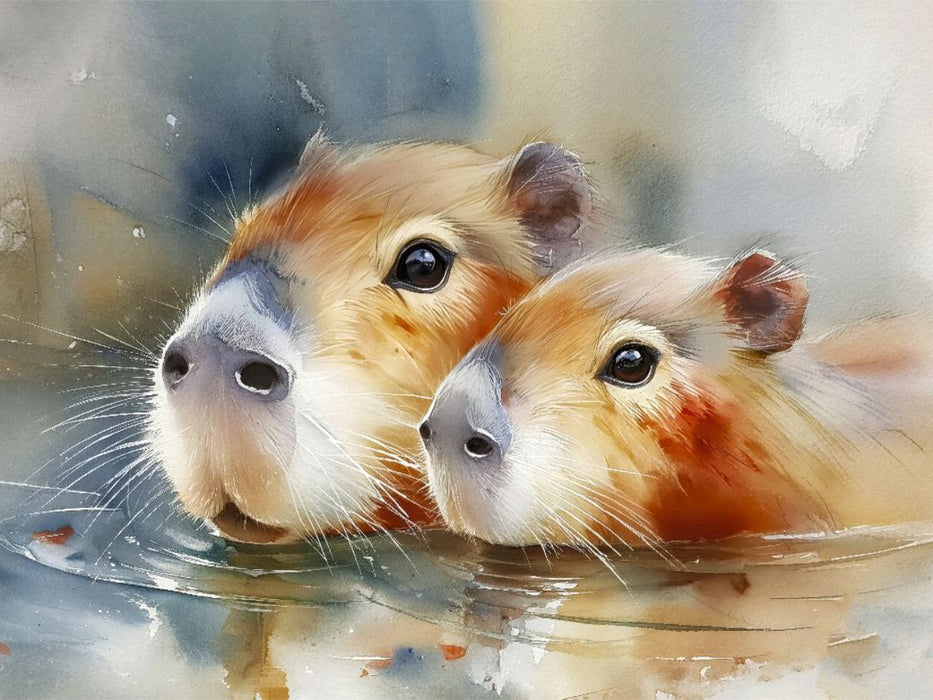 Neugier mit nassen Schnurrhaaren - CALVENDO Foto-Puzzle'