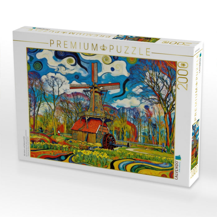 Alte Wind- und Wassermühle - CALVENDO Foto-Puzzle'
