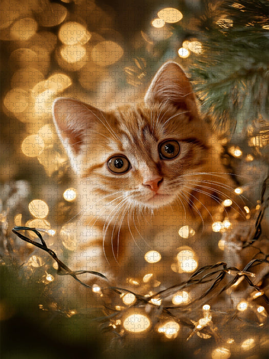 Weihnachten auf Samtpfoten - CALVENDO Foto-Puzzle'