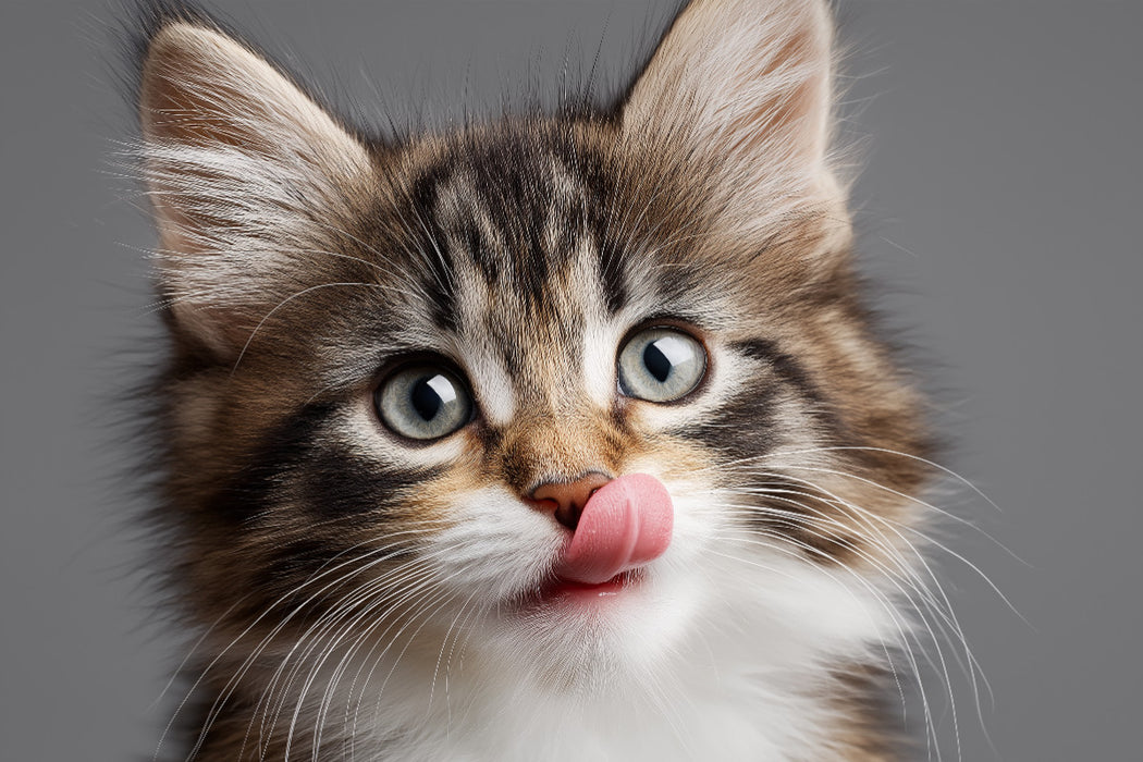 Premium Textil-Leinwand Ein Motiv aus dem Kalender Miau macht glücklich