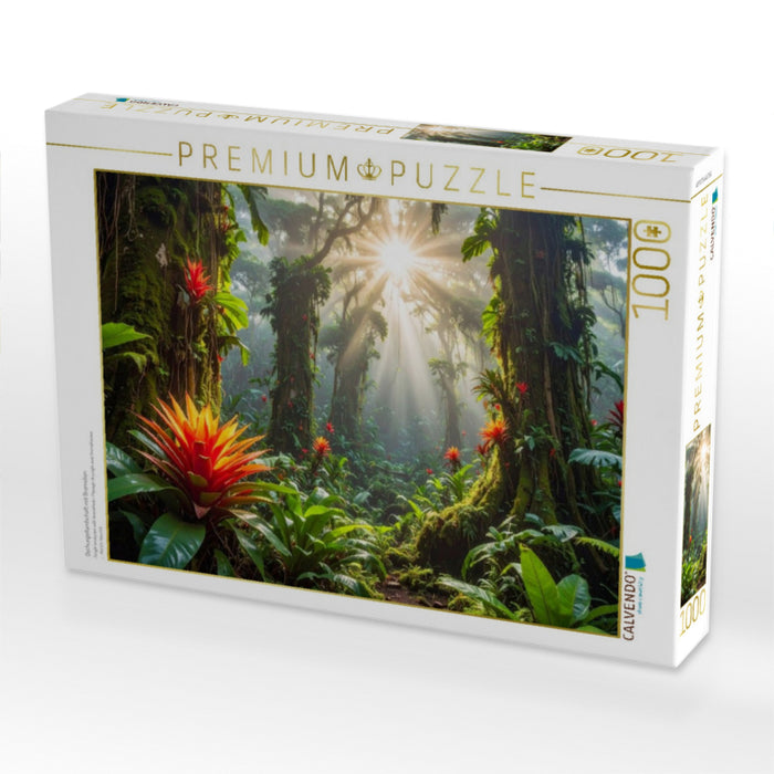 Dschungellandschaft mit Bromelien - CALVENDO Foto-Puzzle'