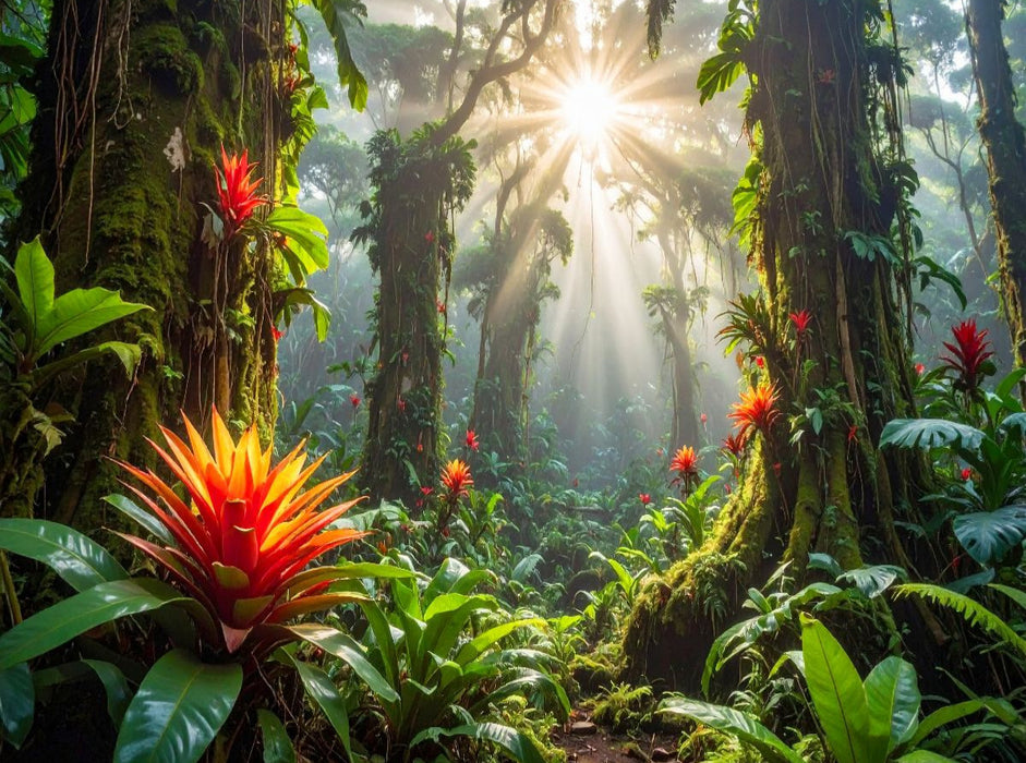 Dschungellandschaft mit Bromelien - CALVENDO Foto-Puzzle'