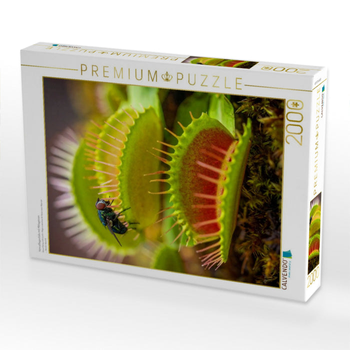 Venusfliegenfalle mit Mittagessen - CALVENDO Foto-Puzzle'
