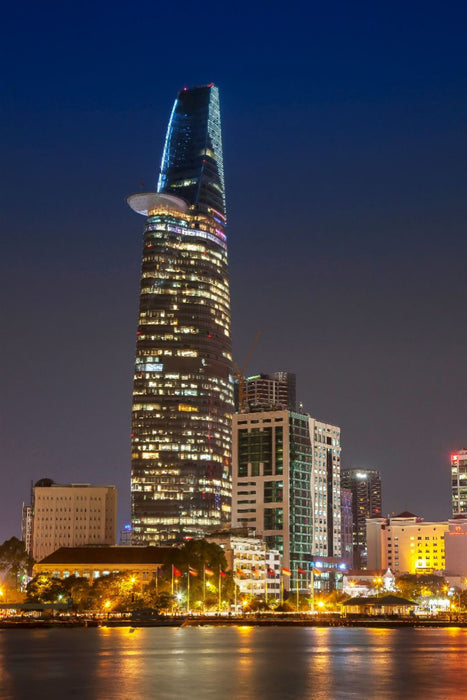 Premium Textil-Leinwand Betexo-Tower,Ho-Chi-Minh-City,Vietnam, Asien