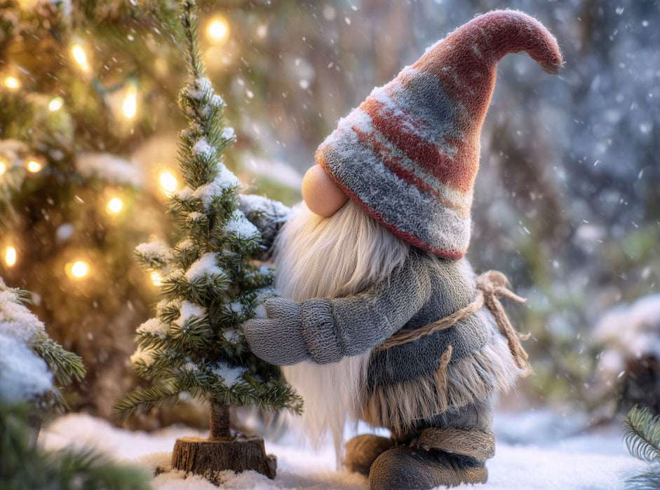 Wichtel in Weihnachtsstimmung - CALVENDO Foto-Puzzle'