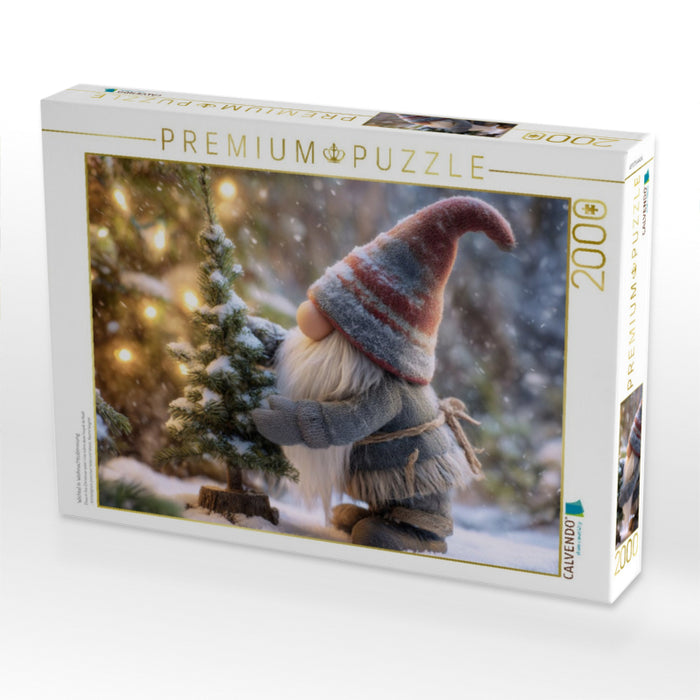 Wichtel in Weihnachtsstimmung - CALVENDO Foto-Puzzle'