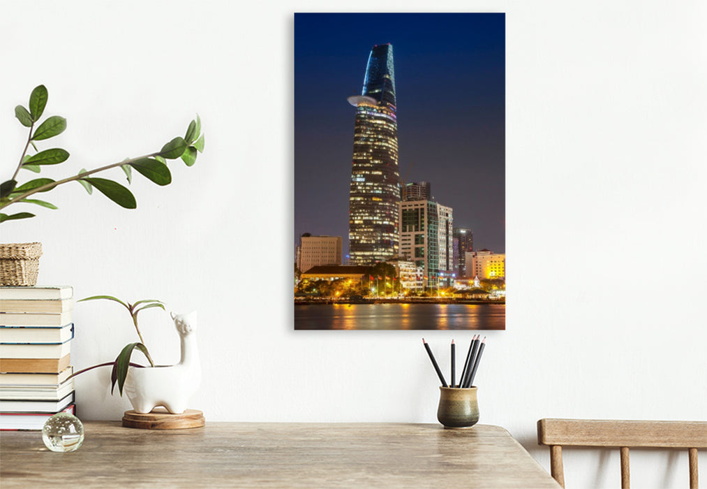 Premium Textil-Leinwand Betexo-Tower,Ho-Chi-Minh-City,Vietnam, Asien