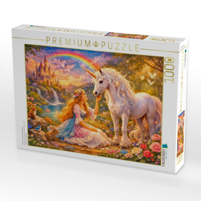 Einhorn unterm Regenbogen - CALVENDO Foto-Puzzle'