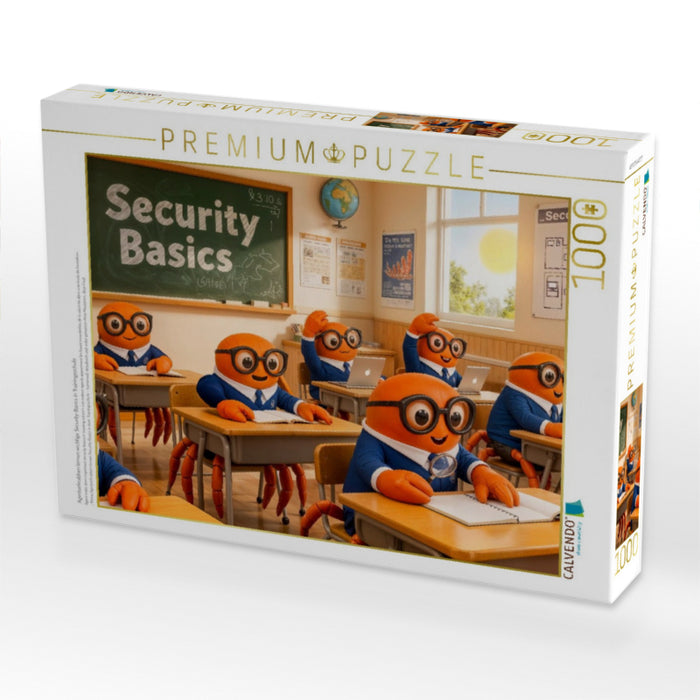 Agentenkrabben lernen wichtige Security‑Basics in Trainingsschule - CALVENDO Foto-Puzzle'