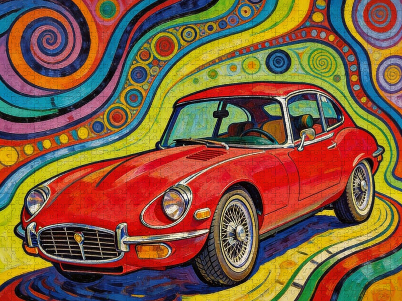 Kultmodell Jaguar E - CALVENDO Foto-Puzzle'