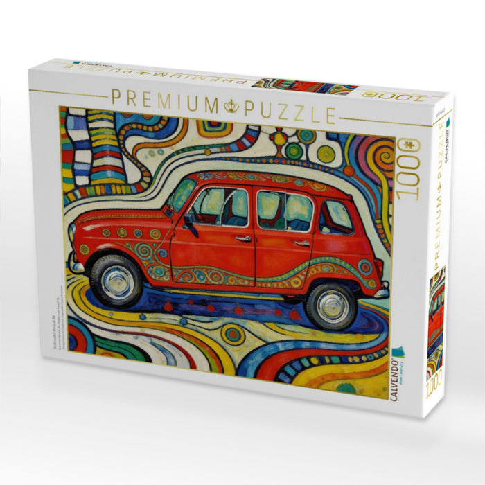 Kultmodell Renault R4 - CALVENDO Foto-Puzzle'
