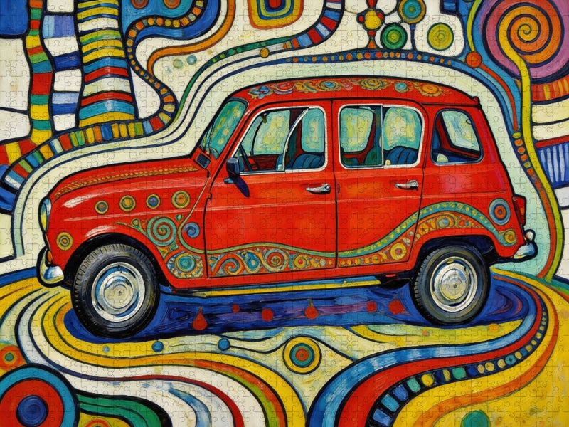 Kultmodell Renault R4 - CALVENDO Foto-Puzzle'