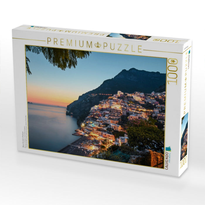 Blaue Stunde in Positano - CALVENDO Foto-Puzzle'