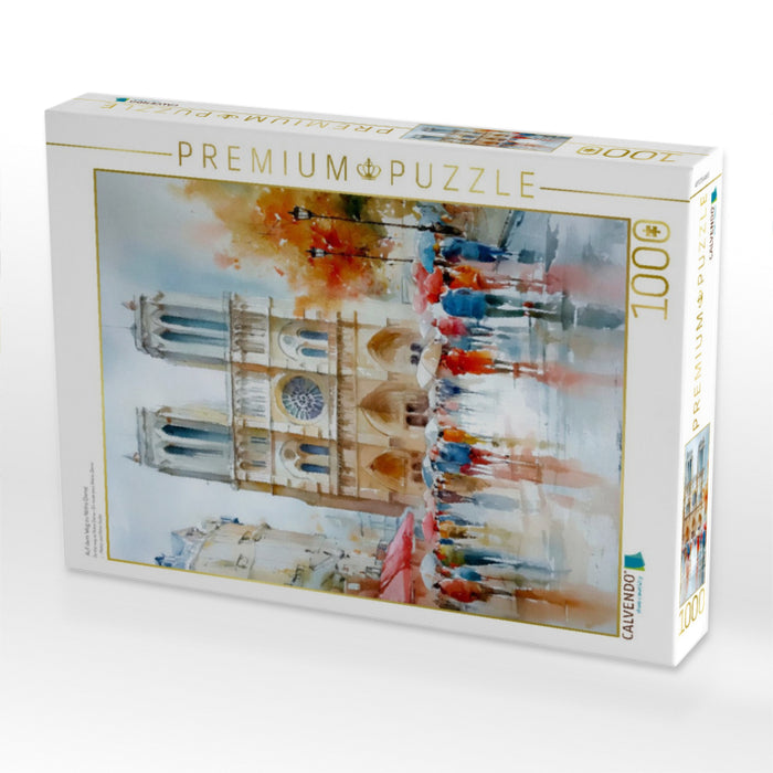 Auf dem Weg zu Notre Dame - CALVENDO Foto-Puzzle'
