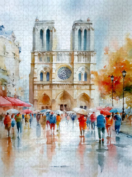 Auf dem Weg zu Notre Dame - CALVENDO Foto-Puzzle'