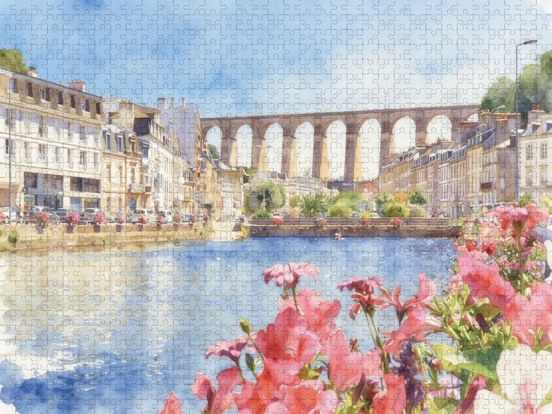 Viadukt de Morlaix - CALVENDO Foto-Puzzle'