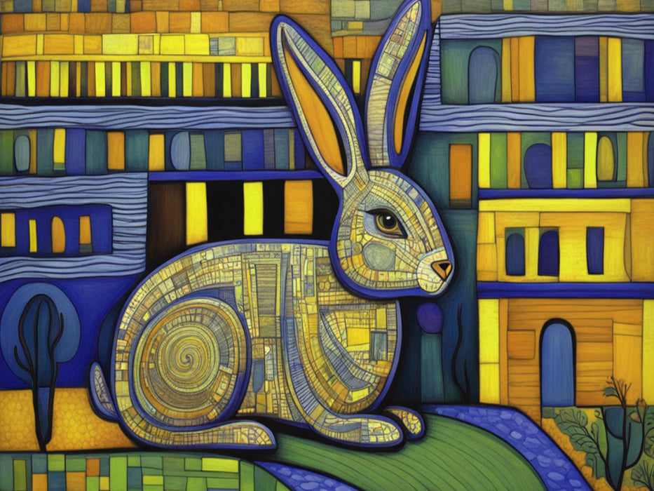 Hase in der Sasse - CALVENDO Foto-Puzzle'