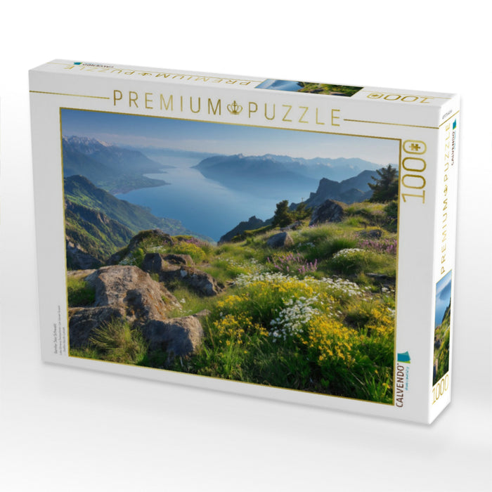 Genfer See Schweiz - CALVENDO Foto-Puzzle'