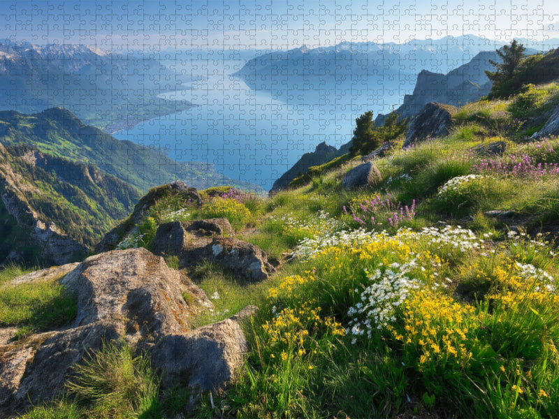 Genfer See Schweiz - CALVENDO Foto-Puzzle'