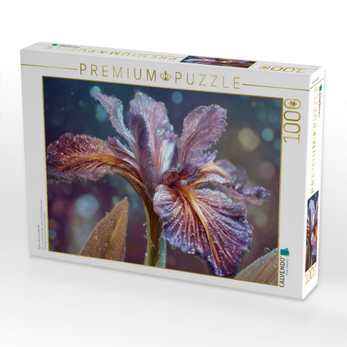 Cyber-Iris im Lichtwald - CALVENDO Foto-Puzzle'