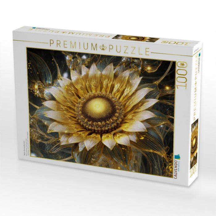 Neon-Sonnenblumen - CALVENDO Foto-Puzzle'